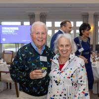 Jeffrey and Sheila Frank smiling for camera